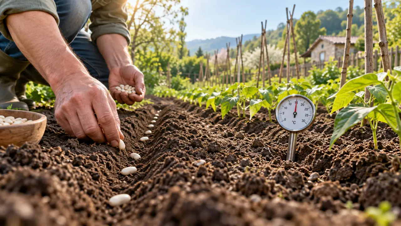 Semer les haricots verts : 15 °C dans le sol plutôt qu’une date au calendrier