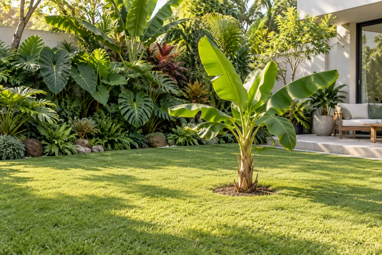 Plante à grosse feuille extérieur : l’emplacement qui ruine l’effet jungle