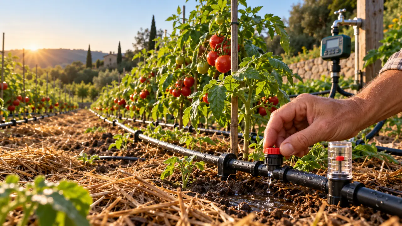 Goutte-à-goutte pour tomates : le bon réglage commence par le débit, pas par la minuterie