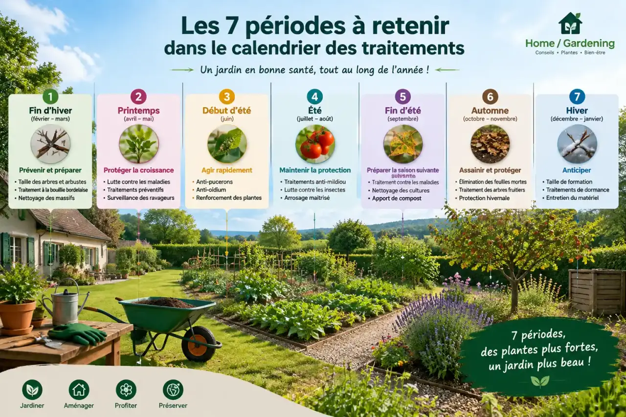 Les 7 périodes à retenir dans le calendrier des traitements