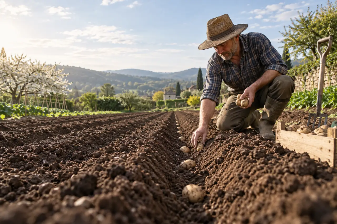 Planter les pommes de terre en 2026 : 8 °C dans le sol et la bonne fenêtre selon votre région
