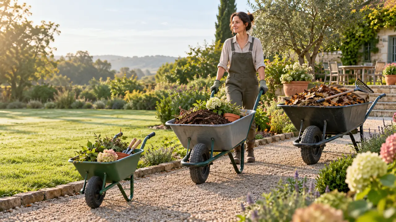 Brouette de jardinage : choisir la bonne capacité sans alourdir les efforts